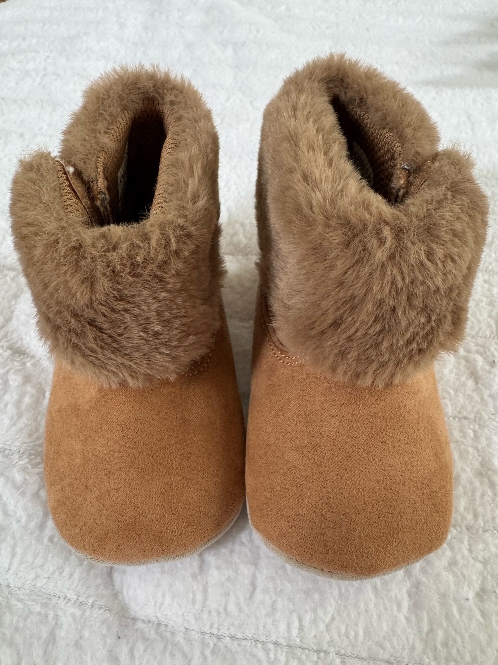 Stride Rite Surprize baby boots, Faux Fur Lined Booties - Brown